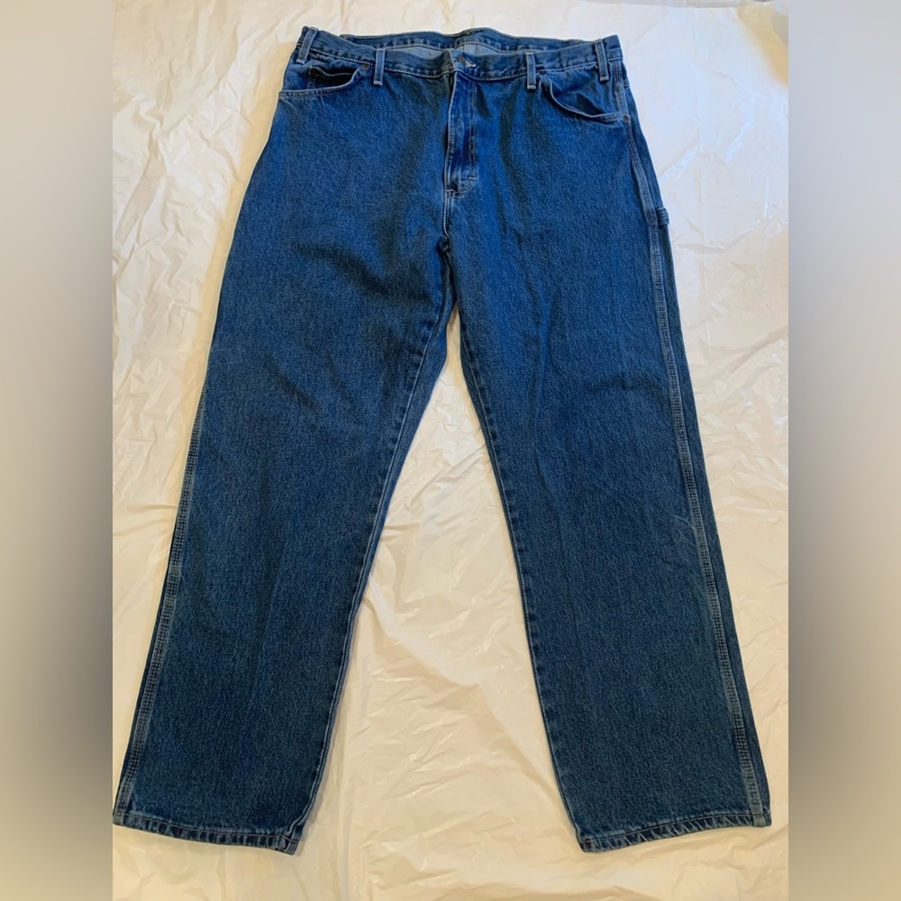 Dickies Relaxed Fit Medium Wash Men's Carpenter Jeans 40x32 No Stretch